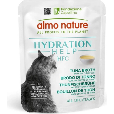Almo Nature HFC Hydratační tuňákový vývar s filety 50 g