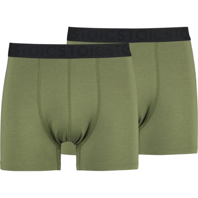 Stoic Мъжко синтетично термобельо Stoic TrosaSt. Boxer 2-Pack Boxer shorts - Moss Green - размер XXL (014-2412-0215)