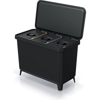 Prosperplast SYSTEMA recyklovaný čierny 3 x 10 l