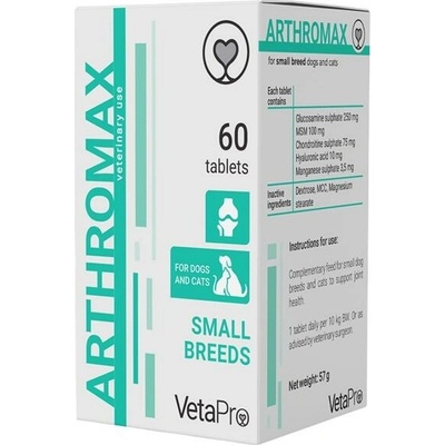 Vetapro Arthromax kloubní výživa pro malá plemena 60 tablet