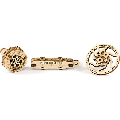 Wooden City 3D mechanické puzzle Drobnosti 29 ks