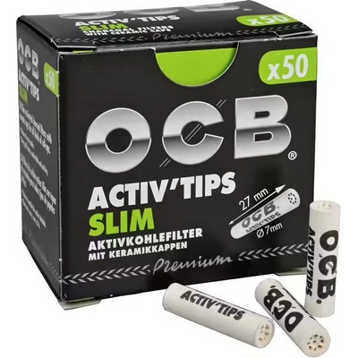 OCB filtry activ tips slim 7 mm 50 ks