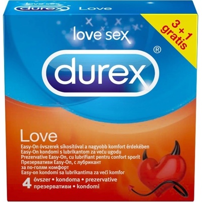 Durex Love Close Fit těsný střih 4 ks