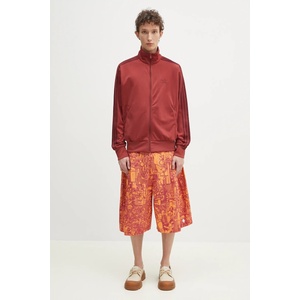 Marcelo Burlon Памучен къс панталон Aop Mech Pajama Shorts Orange Burgundy (CMCB00AS25FAB0012028)