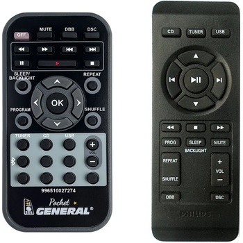 GENERAL Philips 996510027274, az1850, az3356, az3856, az700, az780, az783, az787 - дистанционно управление дубликат (996510027274, az1850, az3356, az3856, az700, az780, az783, az787)