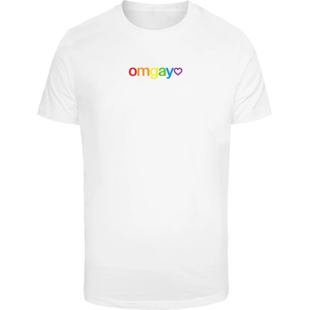 Mister Tee Тениска OMGay Rainbow Pride Tee white XXLUB-MT3367-00220 - Тъмносив, размер L