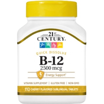 21st Century Vitamin B-12 2500 mcg Quick Dissolve [110 Таблетки]