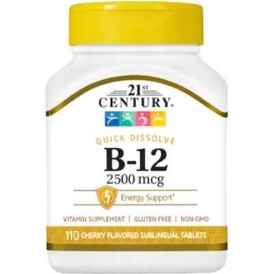 21st Century Vitamin B-12 2500 mcg Quick Dissolve [110 Таблетки]