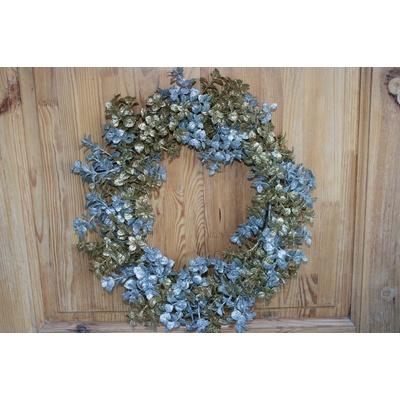 L.M. Dekor Luxusní glitrované věnce – zlatostříbrné barvě 45cm – Zboží Mobilmania