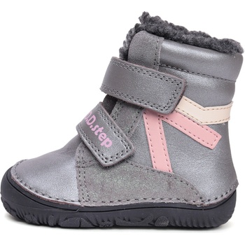 D.D.Step W073-52306D dětské zimní barefoot boty šedé