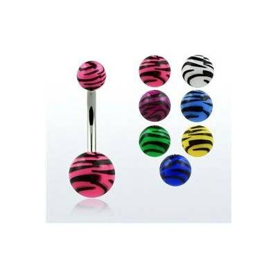 Piercingate piercing do pupíku PBK00194 Bílá