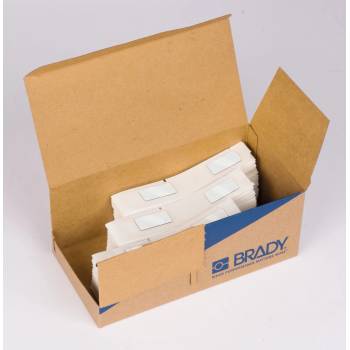 Brady M6-07-7593-WT / 312036, Етикети за подмяна на гравирани табели, 18 mm x 35 mm (312036)
