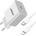 Зарядно 220V MOONX MC03, PD, 20W, 1xUSB-C, с кабел USB-C към Lightning, Бял (MC03)