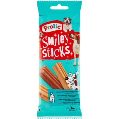 Frolic Psí pamlsky s příchutí kuřecího a hovězího masa Smiley Sticks 175 g