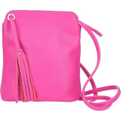 Made in Italy kožená kabelka na rameno 771 fuchsia