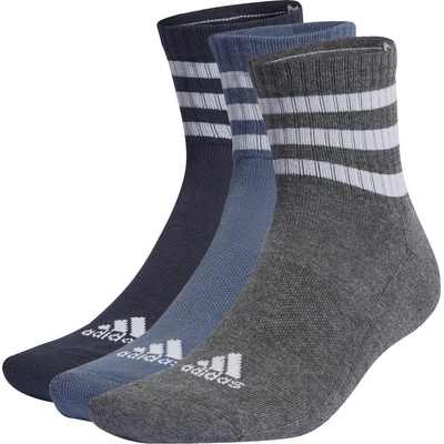 adidas Чорапи Adidas 3-Stripes Cushioned Sportswear Mid-Cut Socks 3 Pairs - Legend Ink