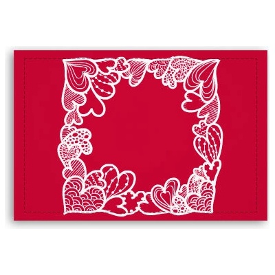 Fotoobraz 90x60 cm střední Srdíčkový rámeček