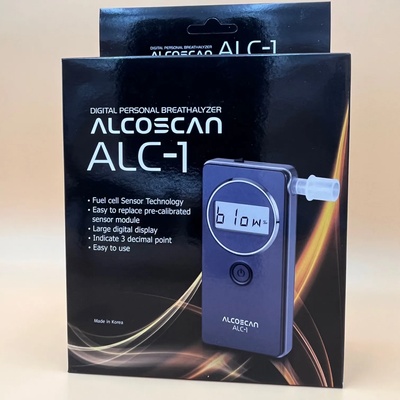 Alcoholtester AlcoScan ALC-1 - комплект с 55 мундщука, батерии, куфар, калъф и калибровка (A005)