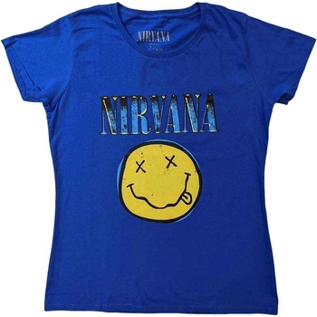 Nirvana Риза Xerox Happy Face Unisex Blue L (NIRVTS14MBL03)