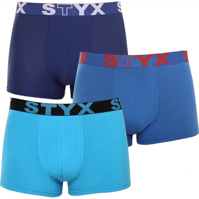 Styx pánske boxerky long športová guma modré (U9676869) 3Pack