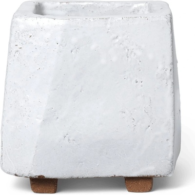 ferm LIVING Саксия за цветя КУРИНУ 16 см, бял, теракот, твърд LIVING (FERM1104270062)