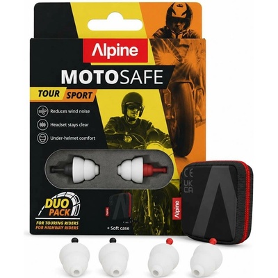 Alpine MotoSafe Duo Pack Špunty do uší na motorku