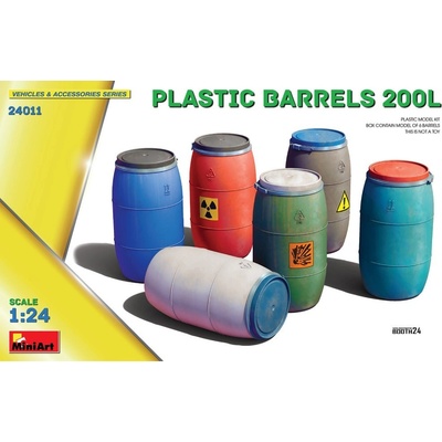Miniart Accessories Plastic Barrels / 1:24