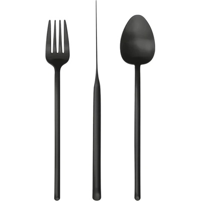 Herdmar Прибори за хранене stick- 24 части - черен мат (-149-3024-0517-200-0001)