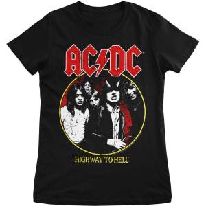 AC/DC Highway To Hell 1979 Tour Black S Дамски Риза (PS-5-ACDC001-H60-16-BK-S)