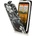 HTC One X Black Flower Flip Case + Протектор
