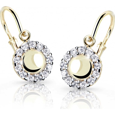 Cutie Jewellery zlaté detské náušnice C2750-10-X-1 fuchsiová