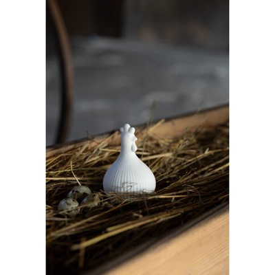 Velikonoční dekorace slepička Kerstin White 10 cm Storefactory Scandinavia