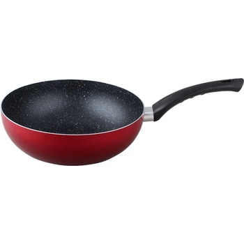 Elekom Дълбок тиган уок ek-w24 r, Мраморно незалепващо покритие, 24 см (ek-w24 r)