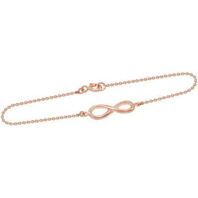 Eppi zlatý fashion náramok s motívom nekonečna Infinity BR34758