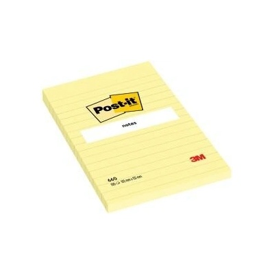 POST-IT Bloček Post-it 102x152 žltý linajkový (MM066000)