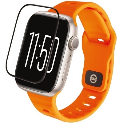 Mobile Origin Хибридно защитно покритие с извити ръбове за целия дисплей на Apple Watch Ultra, Ultra 2, Ultra 3 49мм - Mobile Origin Screen Guard Hybrid Glass Protector (черен-прозрачен) (SGA-AWU)