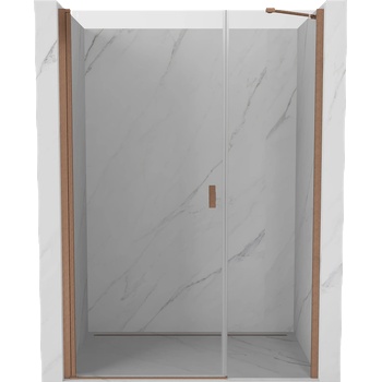 Mexen Mist-B душ кабина отваряща се врата 110 см, прозрачна, четкана мед - 8A2-110-001-65-00 (8A2-110-001-65-00)