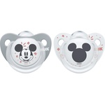Nuk Силиконови залъгалки NUK - Mickey, 6-18 месеца, 2 броя (10736124-Момче)