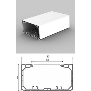 KOPOS Pvc кабелен канал pk 130х65 мм, 2 метра (0107470001)