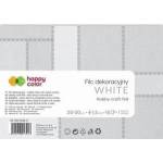 GDD Decorative felt white 10pcs HAPPY COLOR