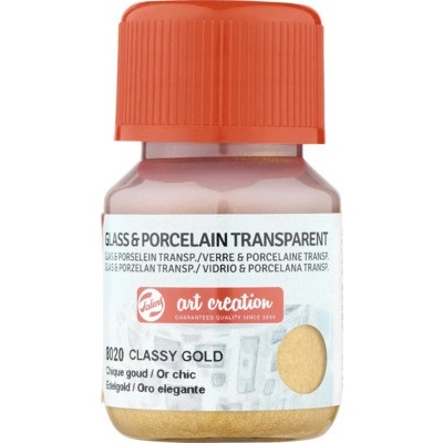 Barva na sklo a porcelán 30 ml zlatá