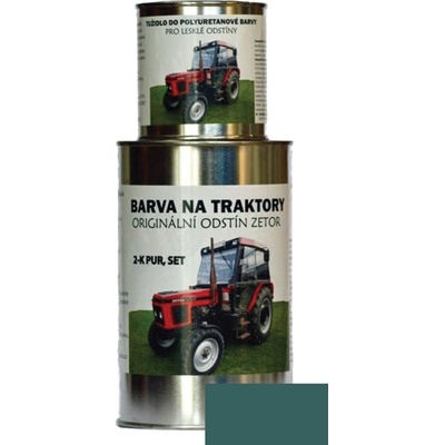 U PEPÁNKA s.r.o. Barvy na traktory Zetor Originální odstín ZELENÁ AGÁVE 2-K Polyuretan 1,25kg