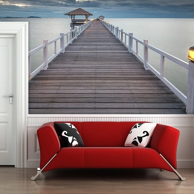 Sablio Tapeta Drevené mólo, rozmery 336x220 cm