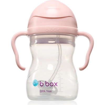 b.box hrneček s brčkem Gelato růžový 240 ml – Zboží Dáma