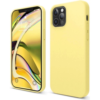 elago Soft Silicone Case - силиконов (TPU) калъф за iPhone 12, iPhone 12 Pro (жълт)