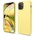 elago Soft Silicone Case - силиконов (TPU) калъф за iPhone 12, iPhone 12 Pro (жълт)