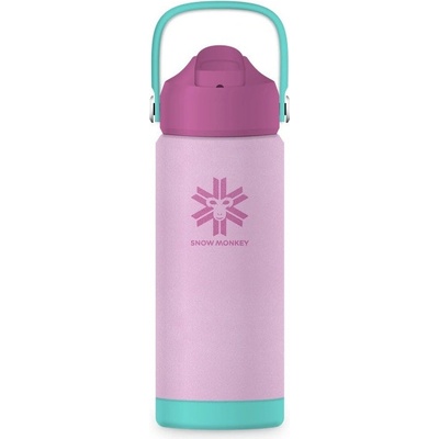 Snow Monkey Kids Detská termoska 530 ml ružová