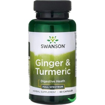 Image 1 of Swanson Full Spectrum Ginger & Turmeric [60 капсули]