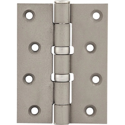 Závěs pro bezfalcové dveře, 101,6 x 89 x 3,0 mm, ocel poniklovaná matná