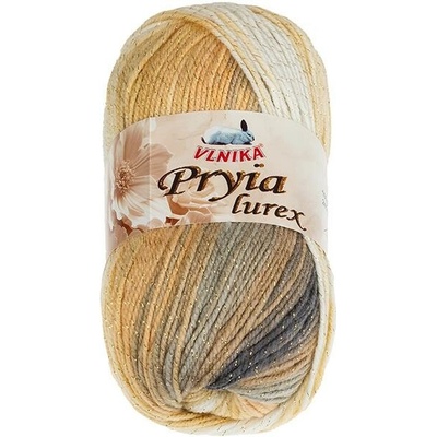BELLATEX Příze Pryia lurex 100 g - 315 béžová, bílá